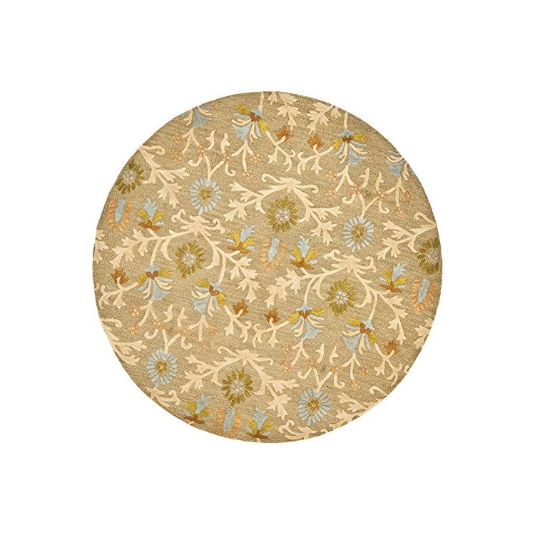 Large Wool Pile Rectangle Rug Moss/Multi Color 12x9 Feet - Safavieh image - 1