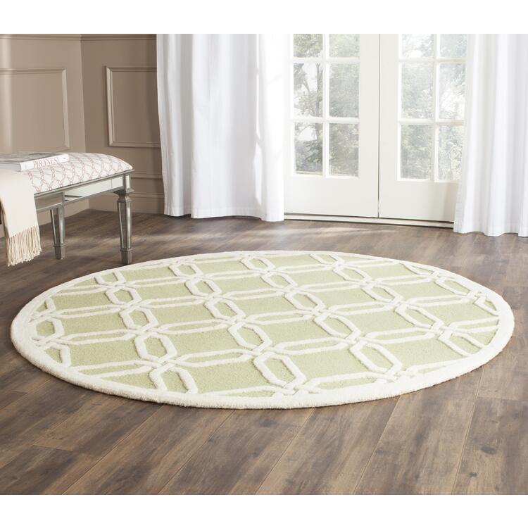 Contemporary Rug - Cambridge -Lime/Ivory image - 1