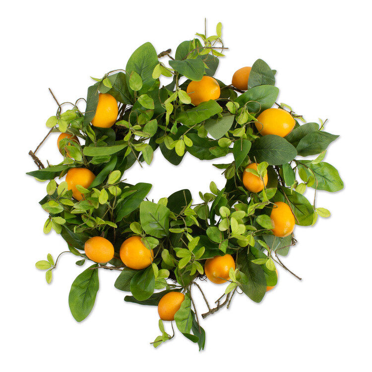 Summer Lemon Wreath 20 Cotton Floral Decorations - Dii image - 1