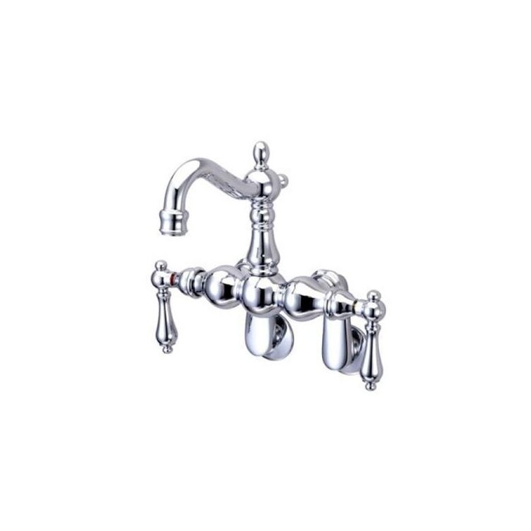 Kingston Brass Vintage 3-3/8" - 9" Adjustable Center Wall Mount Clawfoot Tub Filler image - 1