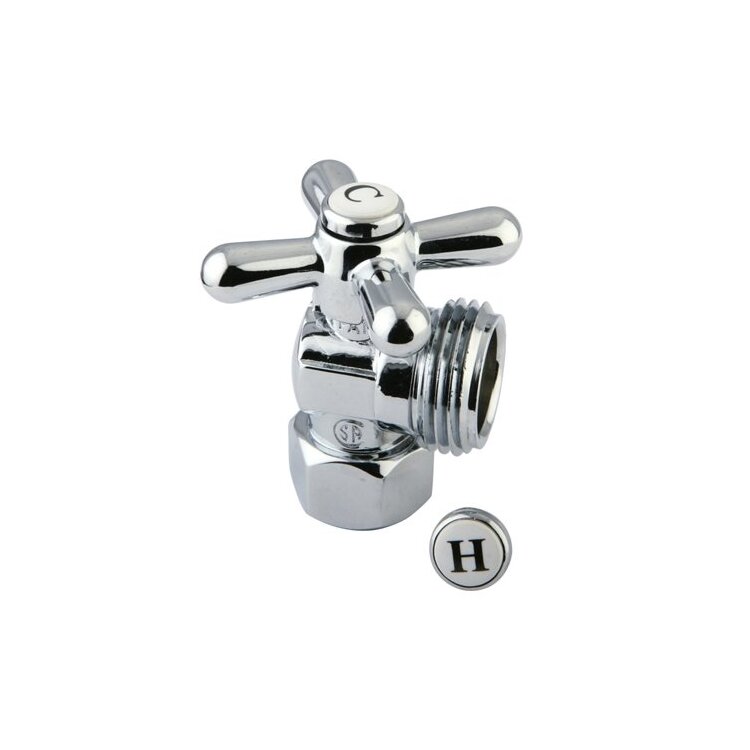 Kingston Brass Vintage Angle Stop with 1/2" IPS x 3/4" Hose Thread image - 1