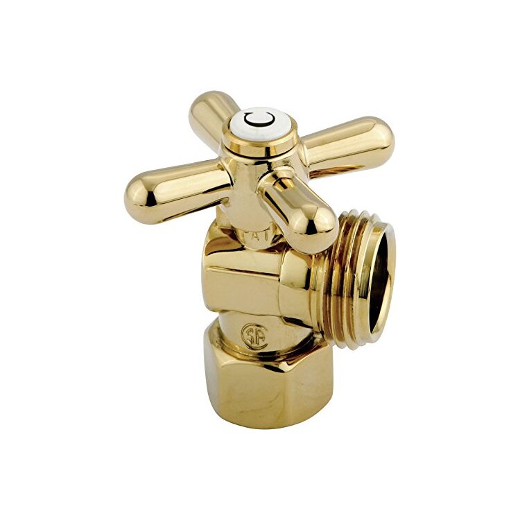 Kingston Brass Vintage Angle Stop with 1/2" IPS x 3/4" Hose Thread image - 1