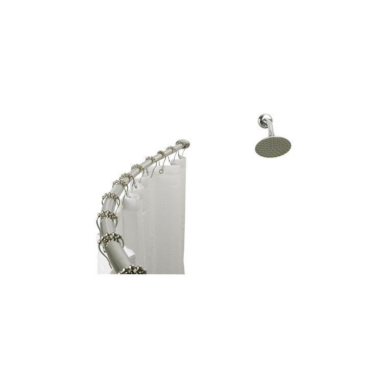 Kingston Brass Vintage Adjustable Hotel Curved Shower Rod image - 1