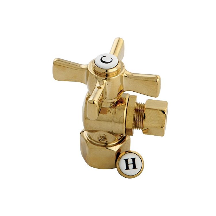 lady＊＊＊＊ 様 1/2 FIP X 3/8 OD Compression Angle Valve Polished Brass - Kingston