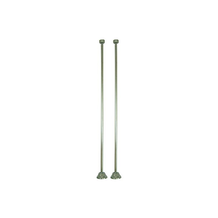 Vintage Style Straight Shower Bath Water Supply Lines for Tub Faucets - Kingston Brass image - 1