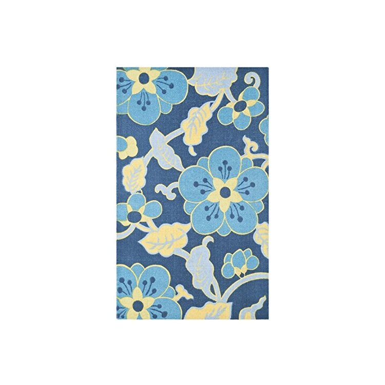 Contemporary Rug - Cedar Brook Cotton Pile -Navy/Green Style-A image - 1