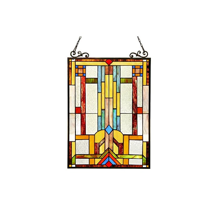 Huszar Tiffany-Glass Window Panel 17.5X25 image - 1