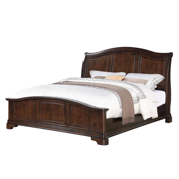 Cherry King Panel Bedroom Set, 3PC Traditional Furniture - Picket House Furnishings image - 1