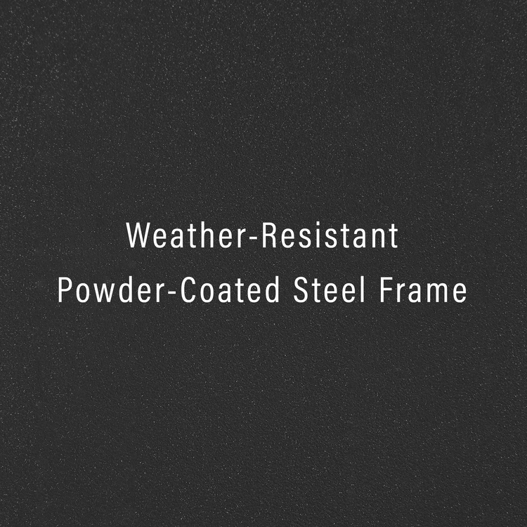 Crosley Clark Outdoor Metal Coffee Table Matte Black image - 1
