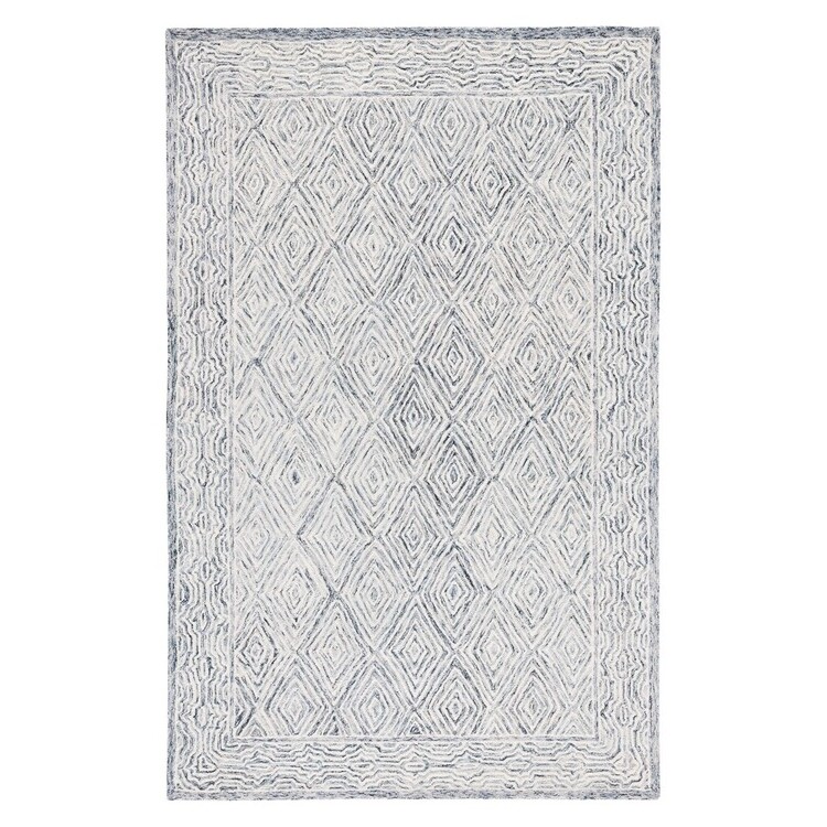Safavieh Capri 217 Rugs, Ivory / Blue, 8' X 10', Large Rectangle image - 1