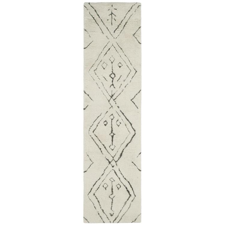 Modern Deep Pile Ivory/Multi Area Rug 8x10 Shape Rectangle - Safavieh image - 1
