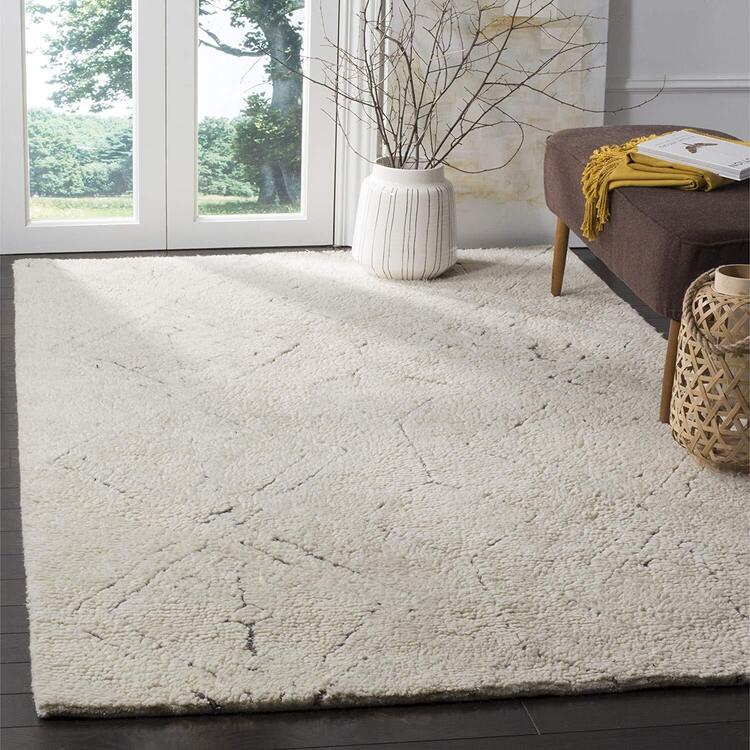 Modern Deep Pile Ivory/Multi Area Rug 8x10 Shape Rectangle - Safavieh image - 1