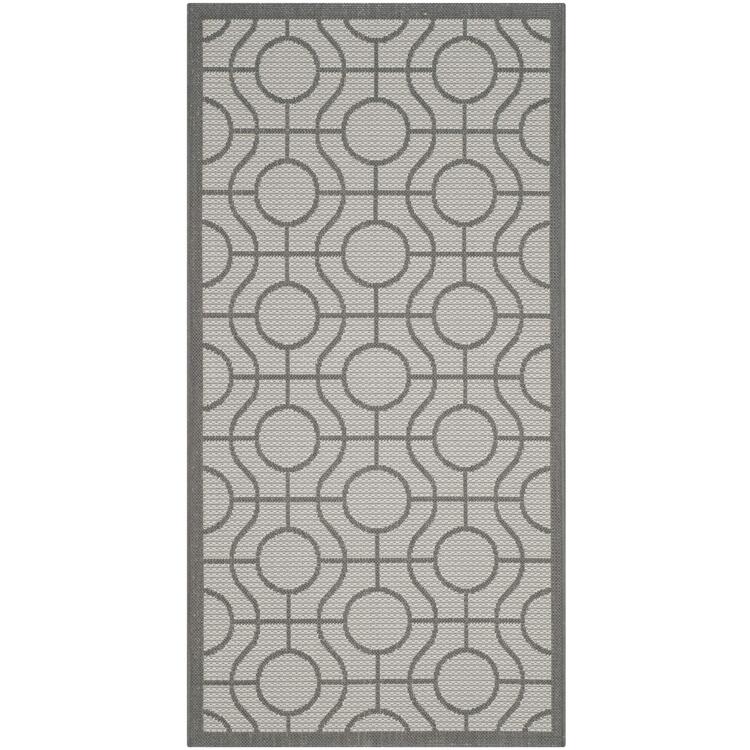 Beige/Sweet Pea Polypropylene Outdoor Area Rug 5x7 Medium Rectangle - Safavieh image - 1