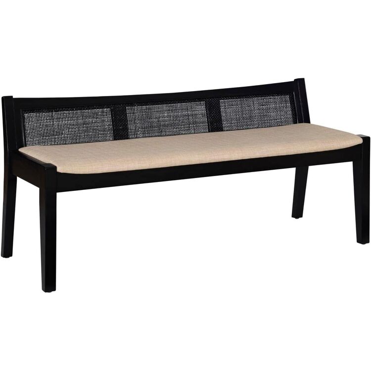 Linon Bauer Claudette Cane Bench