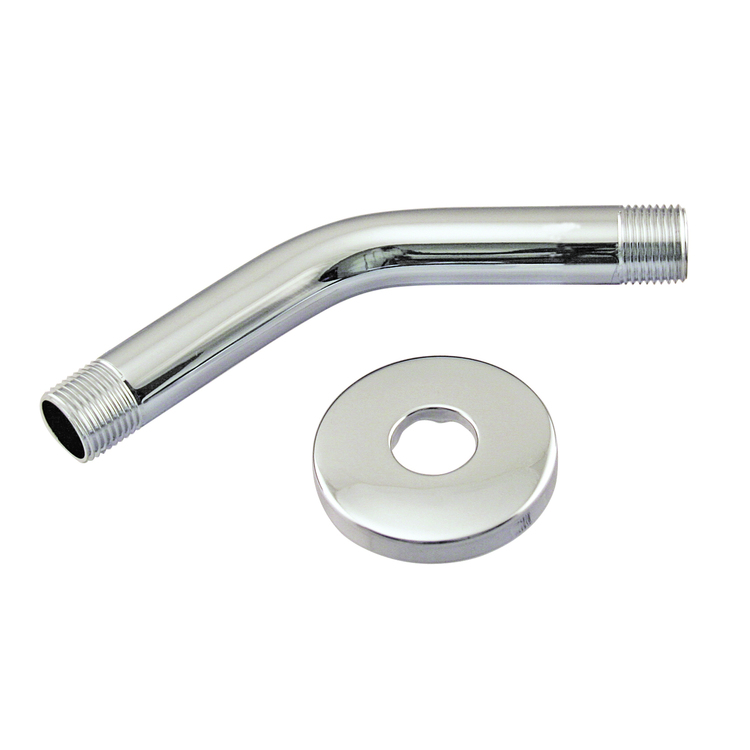 Westbrass 1/2 in. IPS x 6 in. Shower Arm in Polished Chrome image - 1
