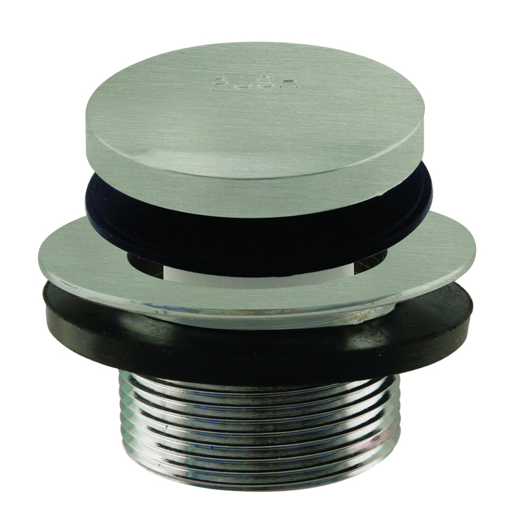 Westbrass Tip Toe 1-3/8 in. NPSM Fine Thread Bath Drain in Satin Nickel image - 1