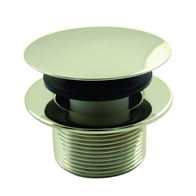 Polished Brass Bath Drain with Coarse Thread and NPSM Connection 1 - 1/2 in. - Westbrass image - 1