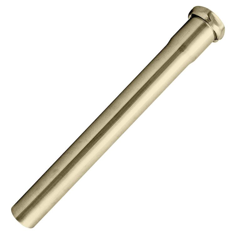 Polished Brass 1 - 1/4 OD x 12 Slip Joint Extension Tube - Westbrass image - 1