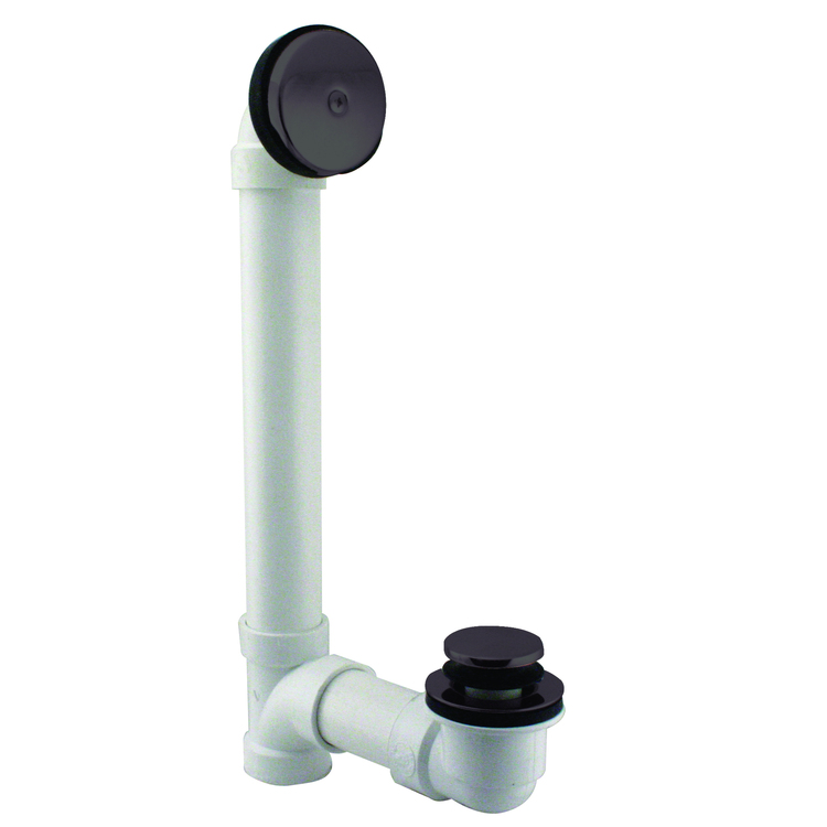 Oil Rubbed Bronze PVC Bath Waste One - Hole Elbow Sch 40 Tip Toe - Westbrass image - 1