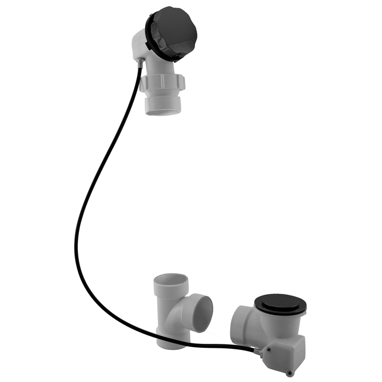 Ball Joint Head PVC Cable Drive for BW&O in Black Powder Coat - Westbrass image - 1