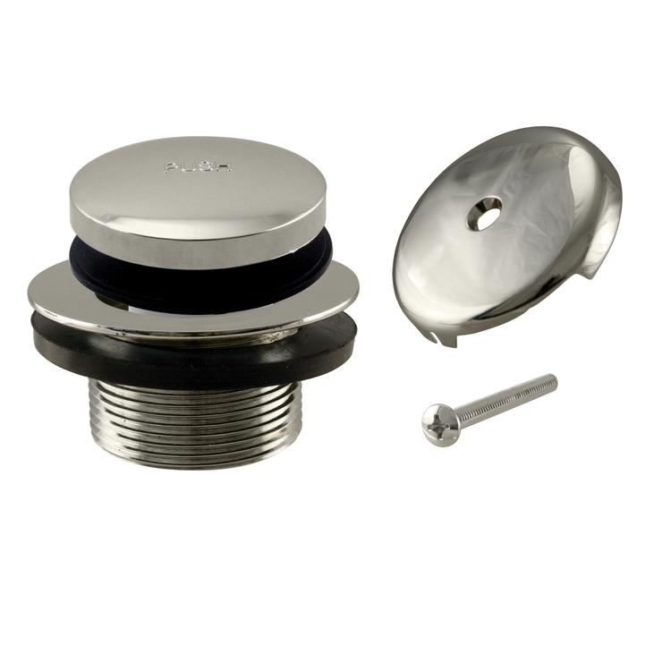 Westbrass Tip Toe Tub Trim Set with One-Hole Overflow Faceplate in Polished Nickel image - 1