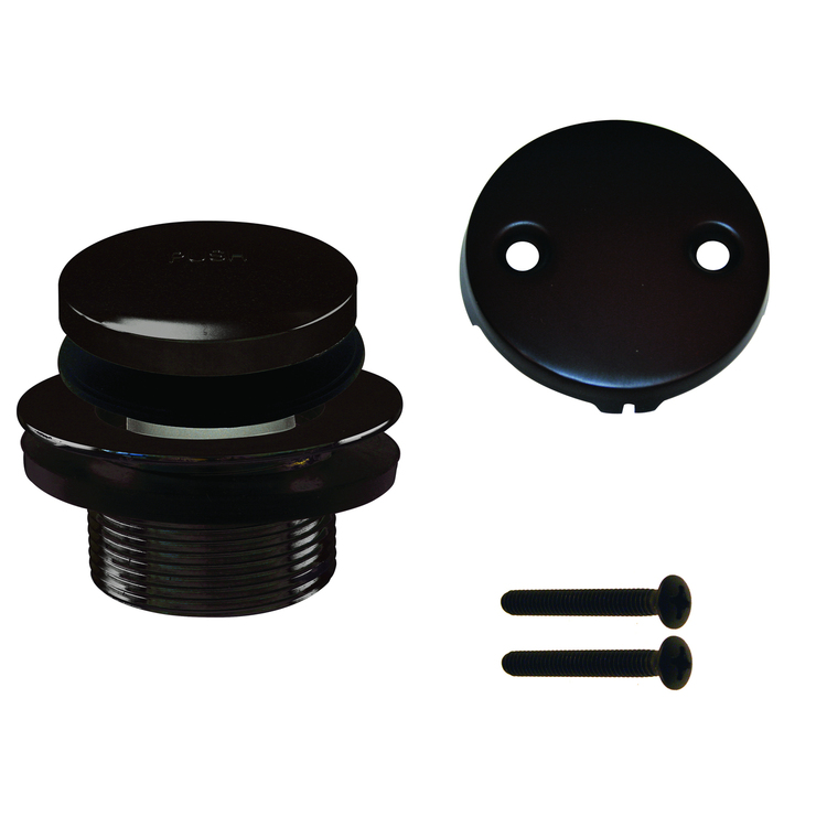 Westbrass Tip Toe Tub Trim Set with Two-Hole Overflow Faceplate in Oil Rubbed Bronze image - 1
