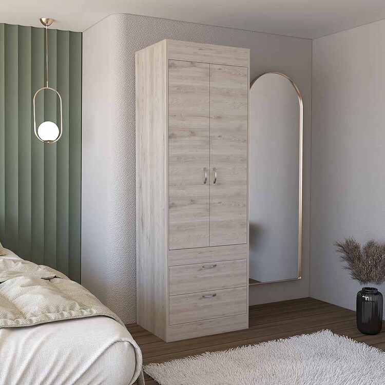 DEPOT E-SHOP Modern Armoire with Drawers | Storage Cabinet - Portugal Collection image - 1