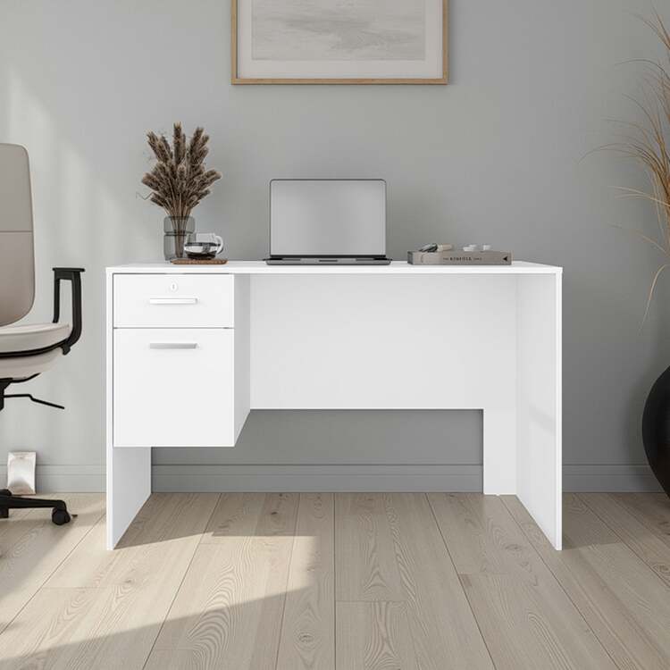 Lyons Modern White Home Desk