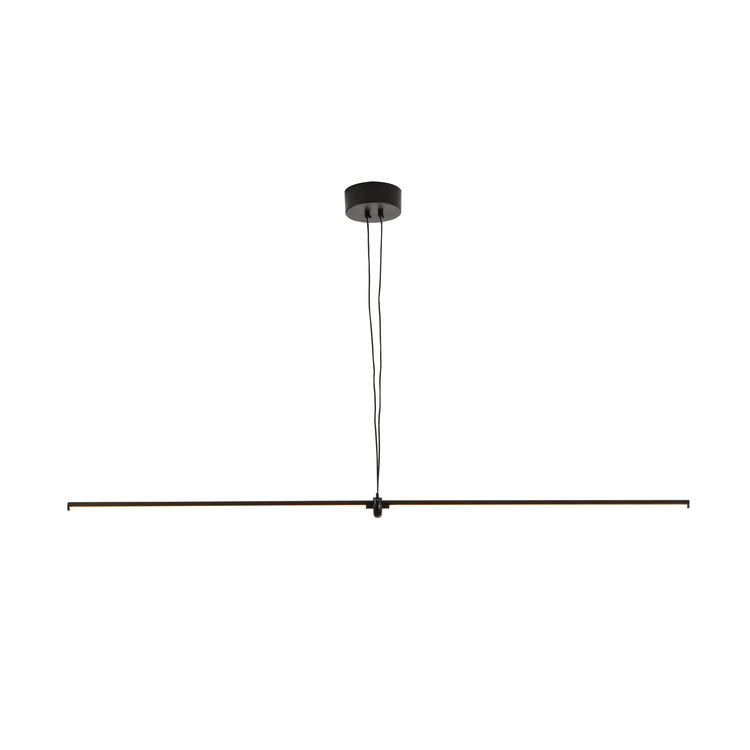 Black Metal LED Chandelier with Integrated Bulbs - Bethel International image - 1