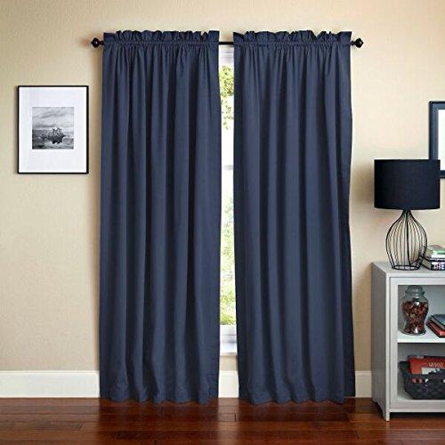 Blazing Needles 84 Inch By 52 Inch Twill Insulated Blackout Two