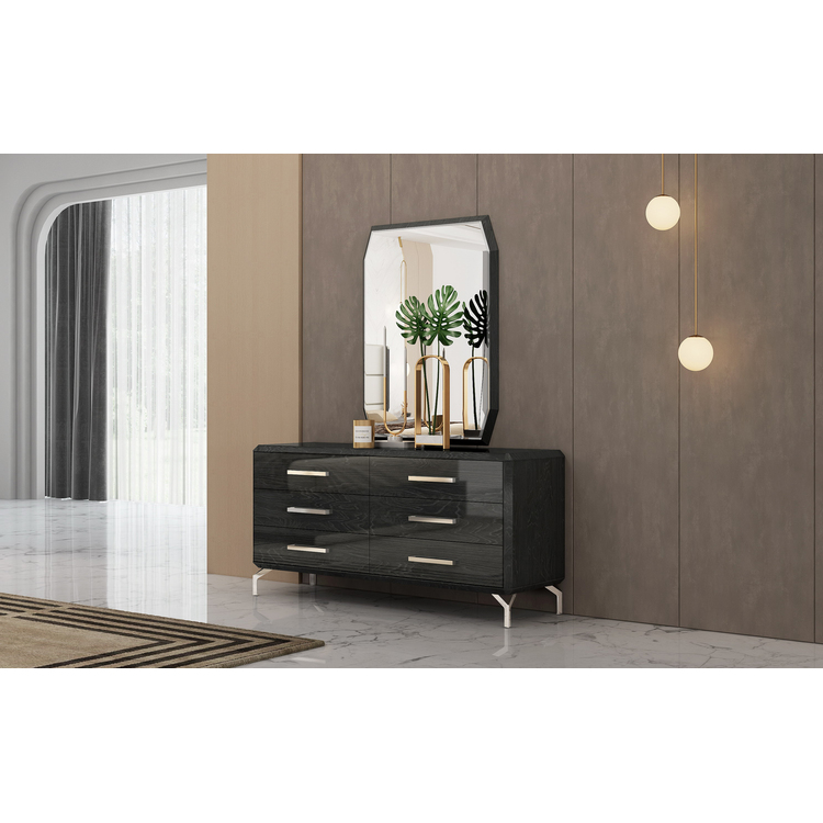Whiteline Modern Living Los Angeles Double Dresser