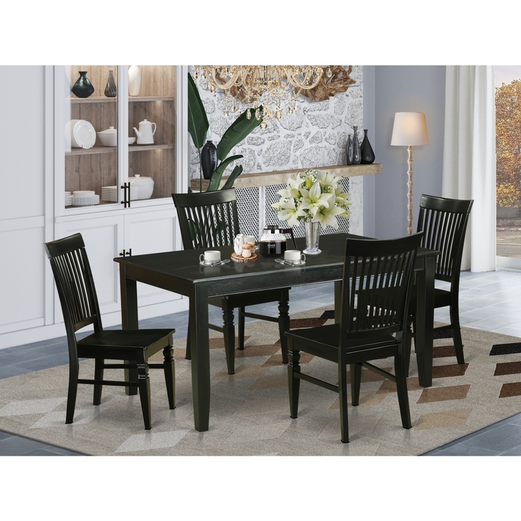 Dining Table Set - Kitchen & Dining Room - 6 Chairs image - 1