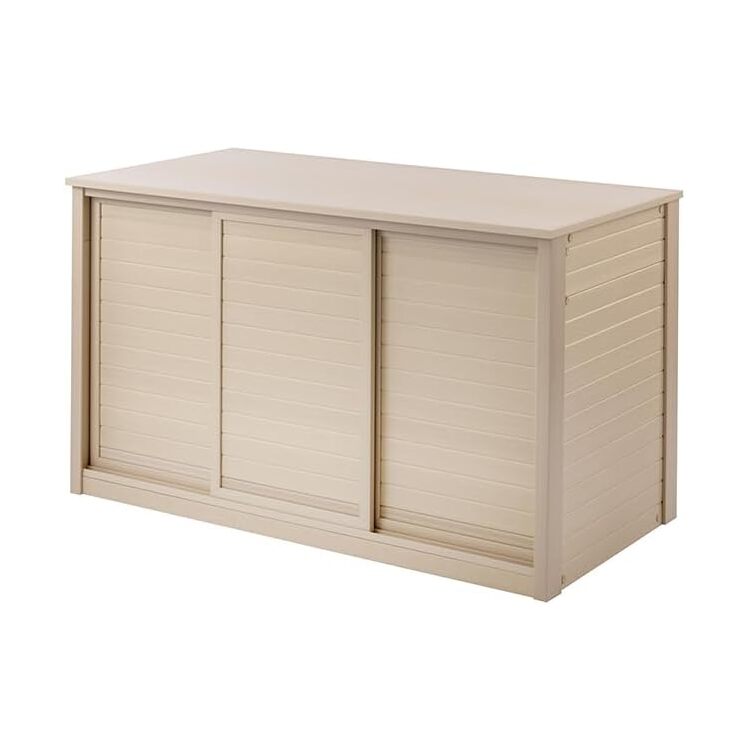 Maykoosh Seaside Style Storage Cabinet, Large, Maple Finish - 48.43"D X 24.72"W X 27.99"H With 1 Door, Painted, Shelves Included, Flat Panel, Pet Supplies - Length:153 image - 1