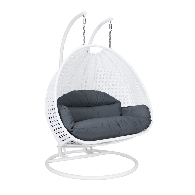 Durable Iron Frame Hanging Swing Chair for Two People Outdoor Use image - 1