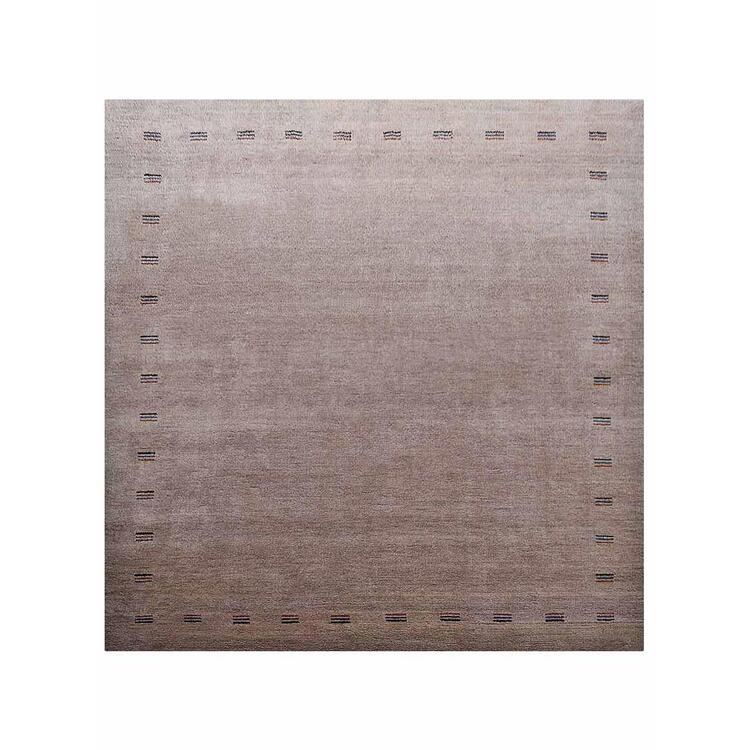 Rugsotic Carpets Hand Knotted Gabbeh Wool 10'x10' Square Area Rug Contemporary Beige OJL00104 image - 1