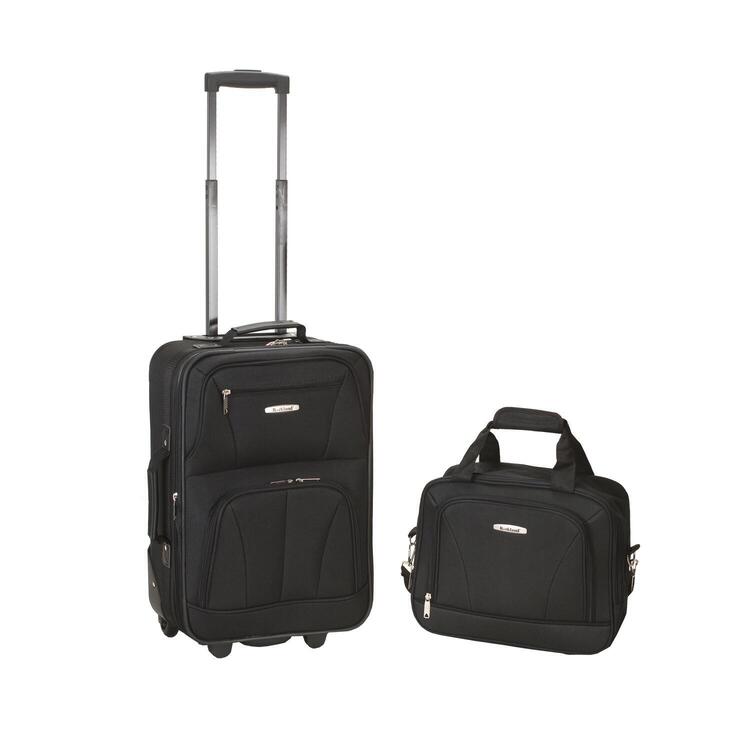Rockland Expandable Carry On Travel Luggage Set image - 1