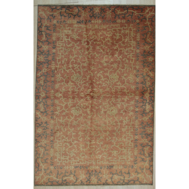 EORC Red Handmade Wool Transitional Ningxia? Rug, 9' x 12' image - 1