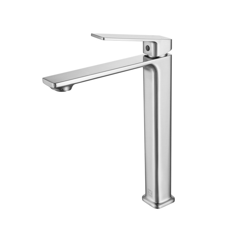 Elegant Lighting Lena Single Hole Single Handle Bathroom Faucet In Brushed Nickel image - 1