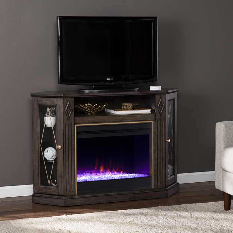 SEI Electric Fireplace with Media Storage - Thumbnail 4