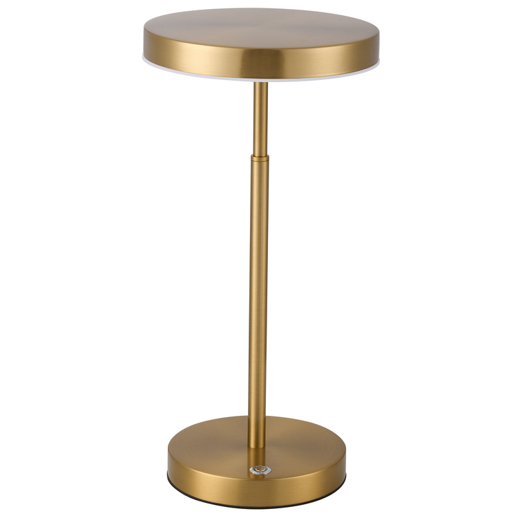 Dainolite 10W Table Lamp, Aged Brass w/ White Acrylic Diffuser image - 1