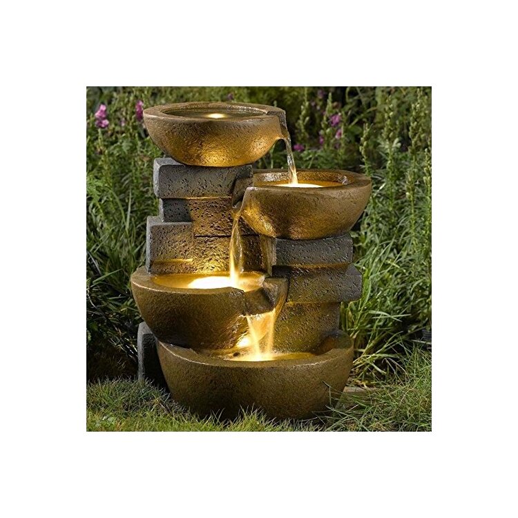 Jeco Pots Water Fountain with Led Light