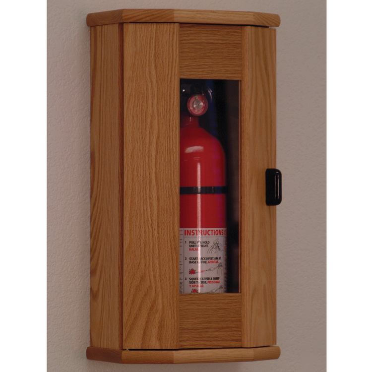 Wooden Mallet Fire Extinguisher Cabinet image - 1