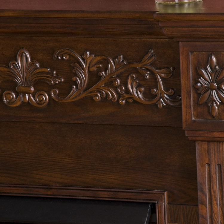 Southern Enterprises Calvert Carved Gel Fireplace - Thumbnail 3