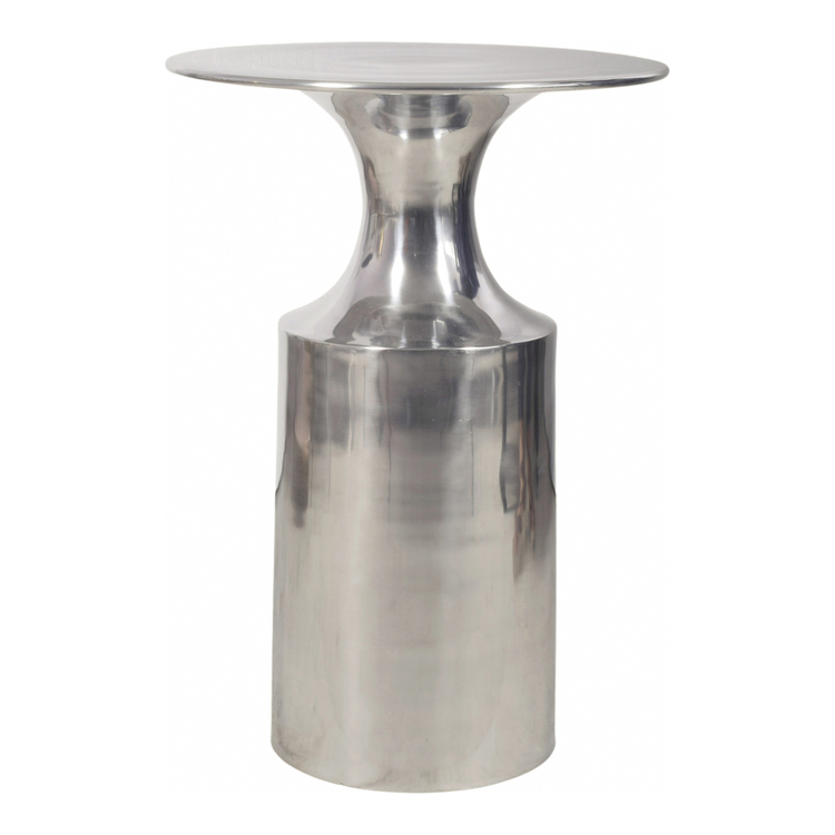 Moe's Home Collection Rassa Polished Silver Accent Table image - 1