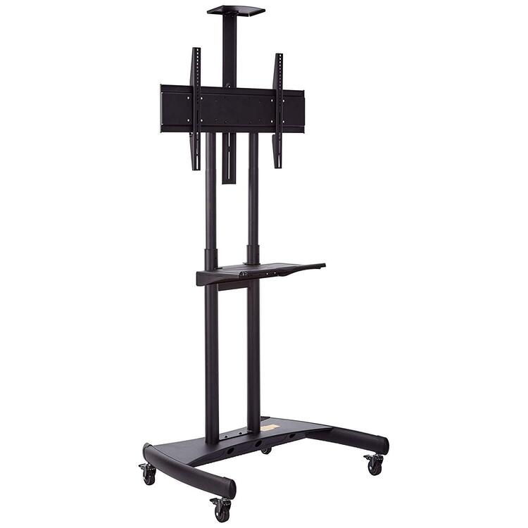 Luxor Height Adjustable Rolling Tv Stand