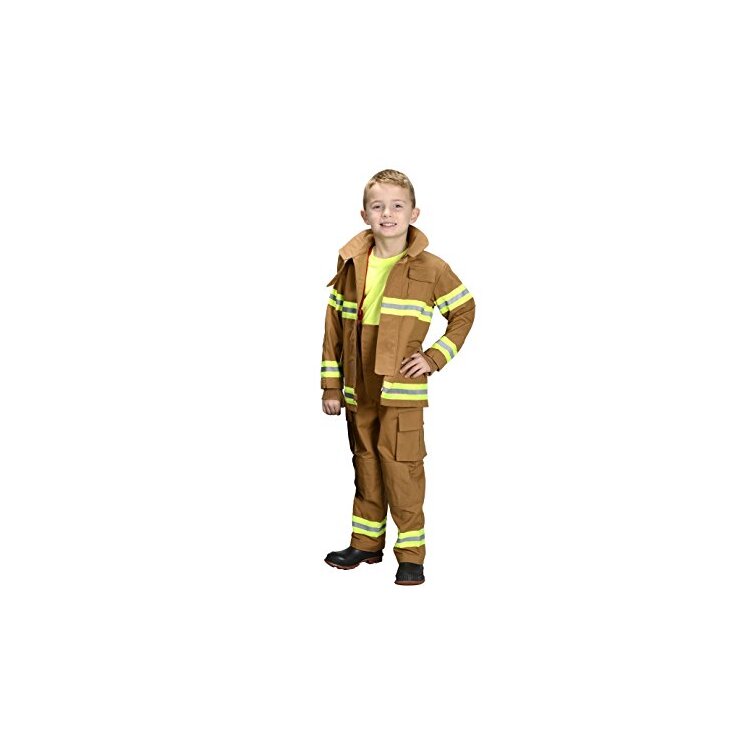 Jr. Fire Fighter Suit, size 8/10 (Tan) image - 1