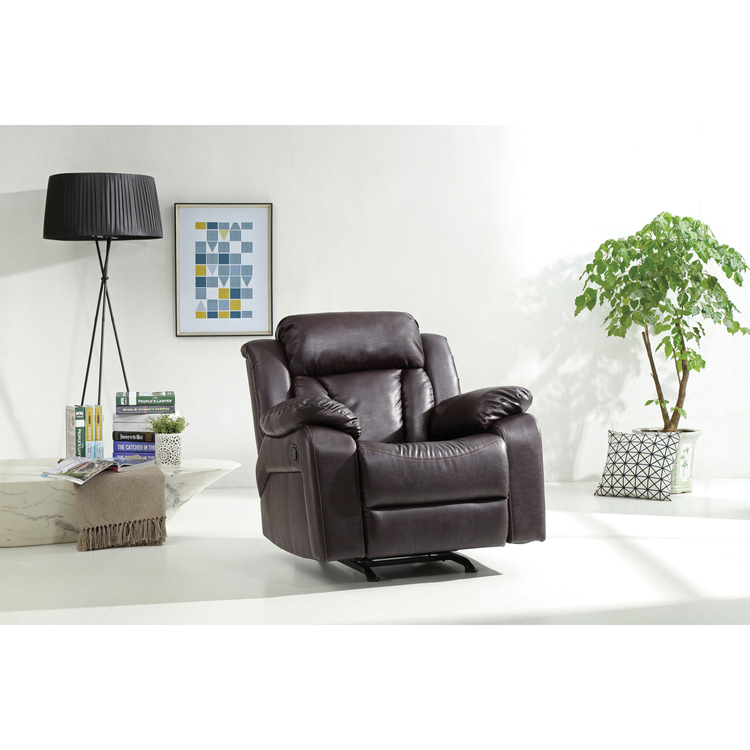 Glory Furniture Daria G686-RC Dark Brown Rocker Recliner image - 1