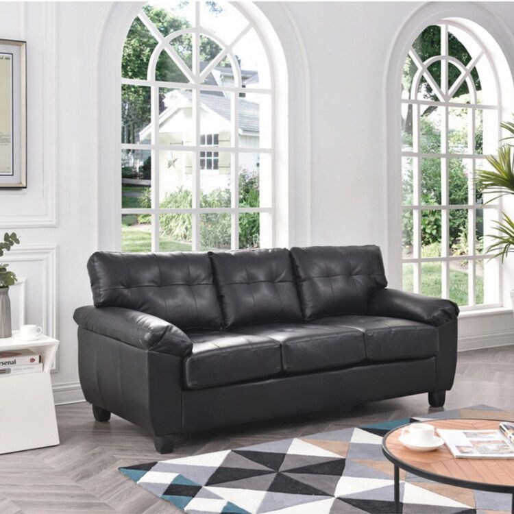 Glory Furniture Gallant G903A-S Sofa, BLACK image - 1