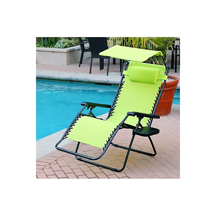 Jeco Oversized Zero Gravity Chair with Sunshade