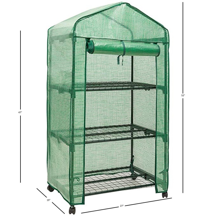 Genesis Opaque Replacement Cover for 3 Tier Portable Rolling Greenhouse image - 1